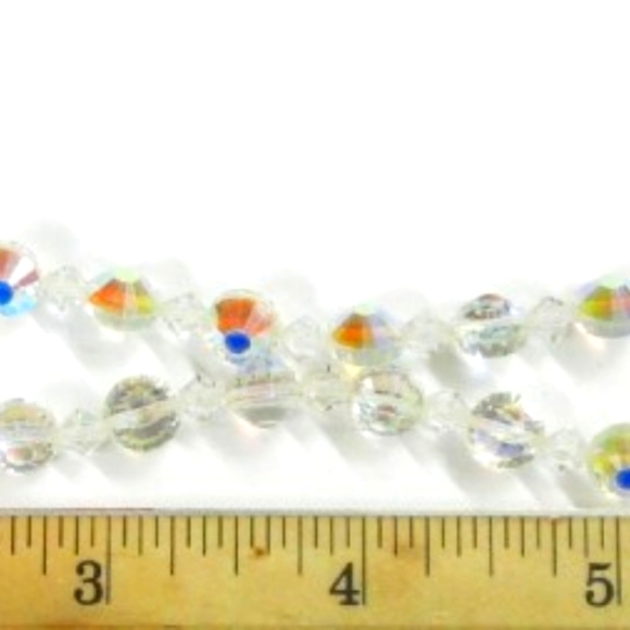 Vintage Set Iridescent Crystal Jewelry - Picture 6 of 7